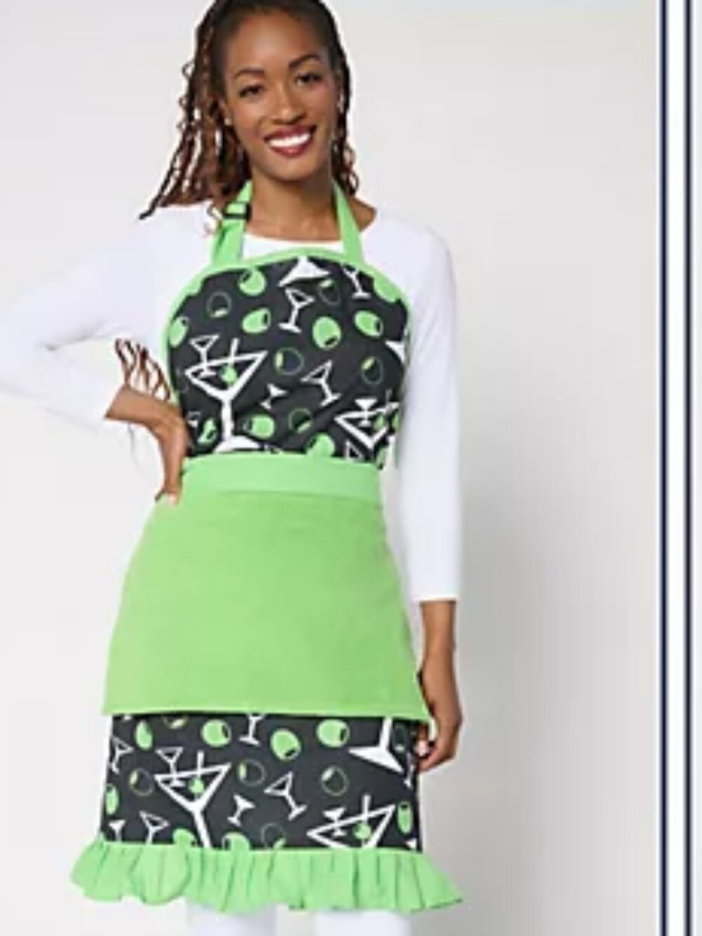 Temp-tations Seasonal Grill & Frill Apron Duo NEW